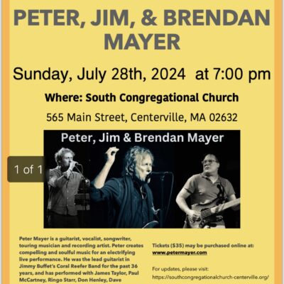 An Evening with Peter, Jim, and Brendan Mayer